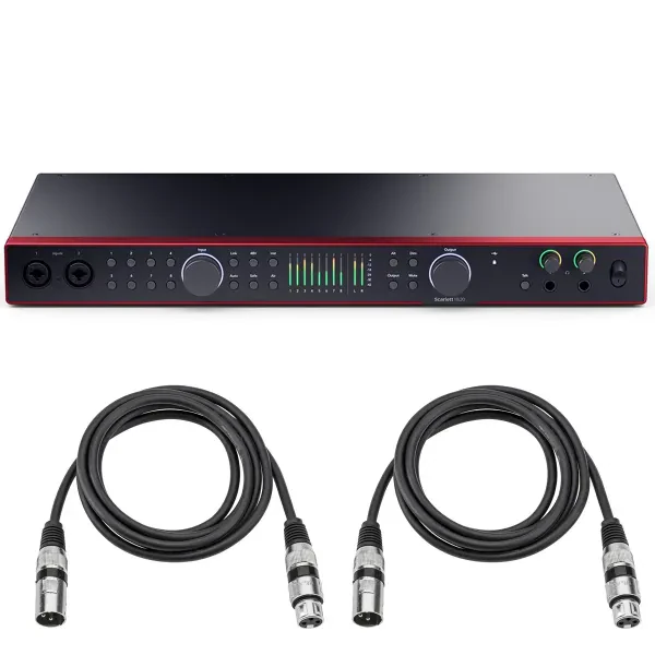 Focusrite Scarlett 18i20 4th Gen USB Audio Interface with Software Suite, Bundle