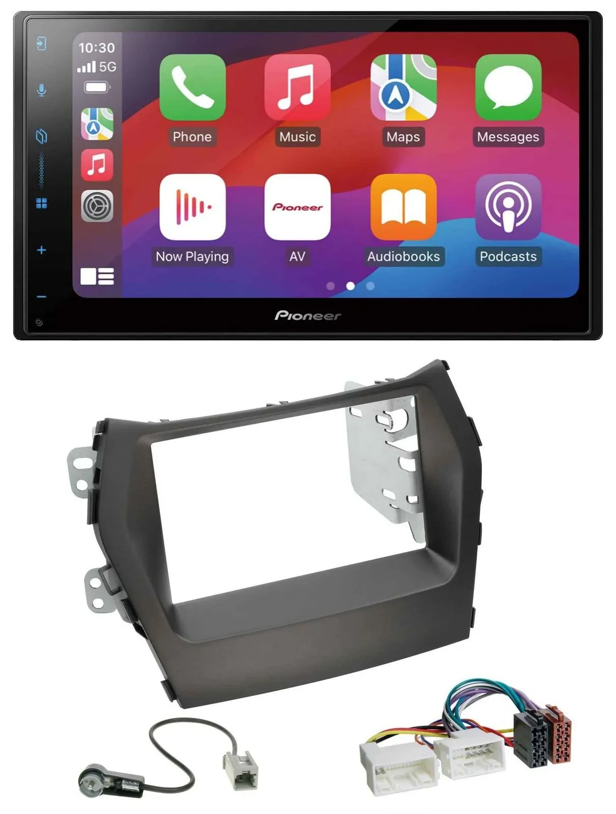 Автомагнитола для Hyundai Santa Fe (с 2012) Pioneer 2 DIN, DAB, USB, MP3, Bluetooth