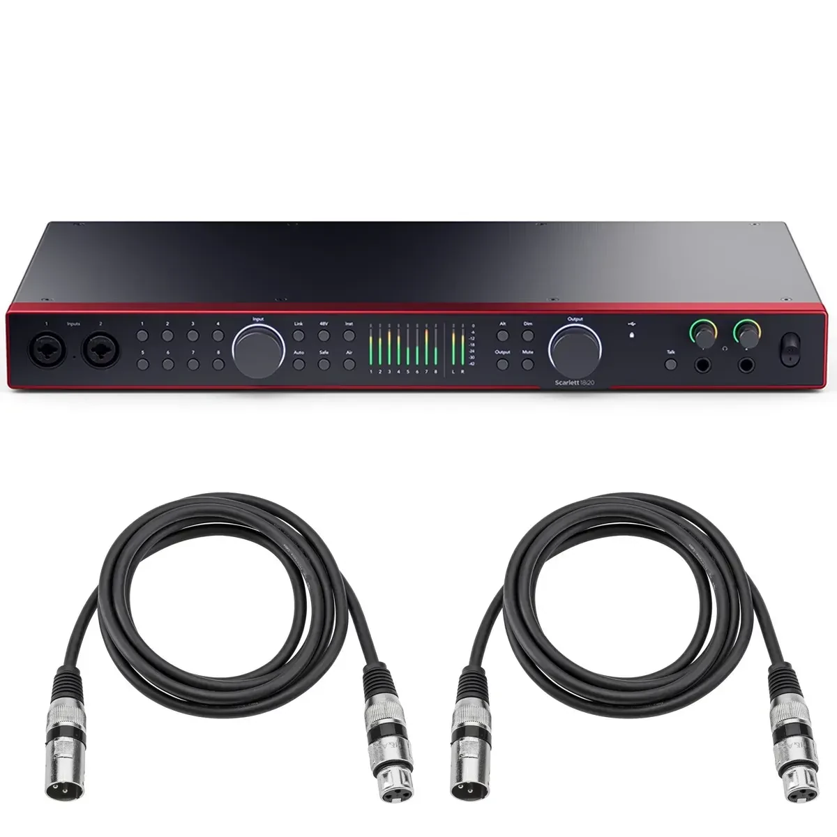 Аудиоинтерфейс Focusrite Scarlett 18i20 4th Gen 18 входов/20 выходов USB (набор)