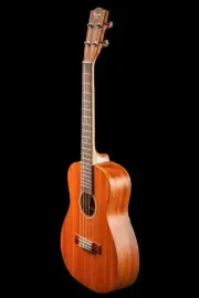 Ohana Model BK-10 All Mahogany Baritone 20 Fret Acoustic Ukulele + Bag - BLEM