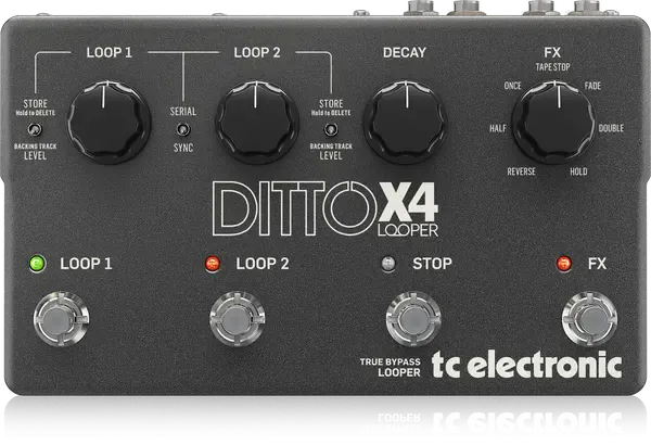 Педаль эффектов для электрогитары TC Electronic Ditto x4 Looper