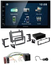 Kenwood 2DIN Bluetooth MP3 USB DAB Autoradio für Cadillac CTS 2003-2007 SRX 2004