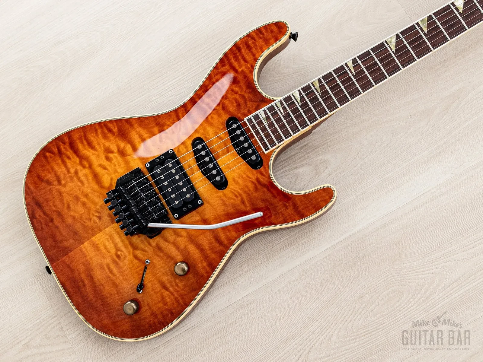 1988 Heritage Stat Deluxe SSH Superstrat Antique Sunburst w/ Kahler