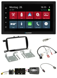 Blaupunkt Lenkrad Bluetooth DAB 2DIN USB Autoradio für 500 X ab 2016 Facelift Pi