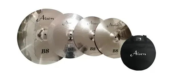 Набор тарелок для барабанов AISEN B8 Cymbal Pack с чехлом