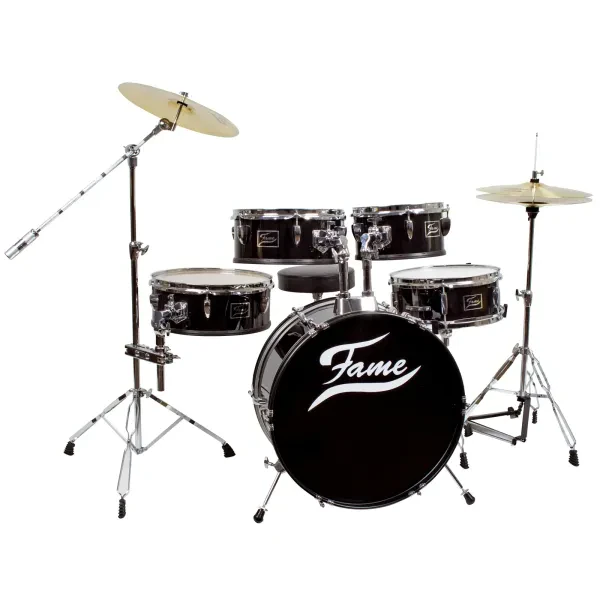 Schlagzeug Set 20" BassDrum Mischholz Kessel inkl. Cymbals, Hocker, Hardware