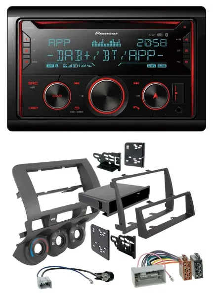 Pioneer 2DIN DAB MP3 Bluetooth USB CD Autoradio für Honda Fit 06-07 nur US-Impor