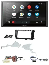 Pioneer USB 2DIN DAB MP3 Bluetooth Autoradio für Nissan Altima 2013-2018
