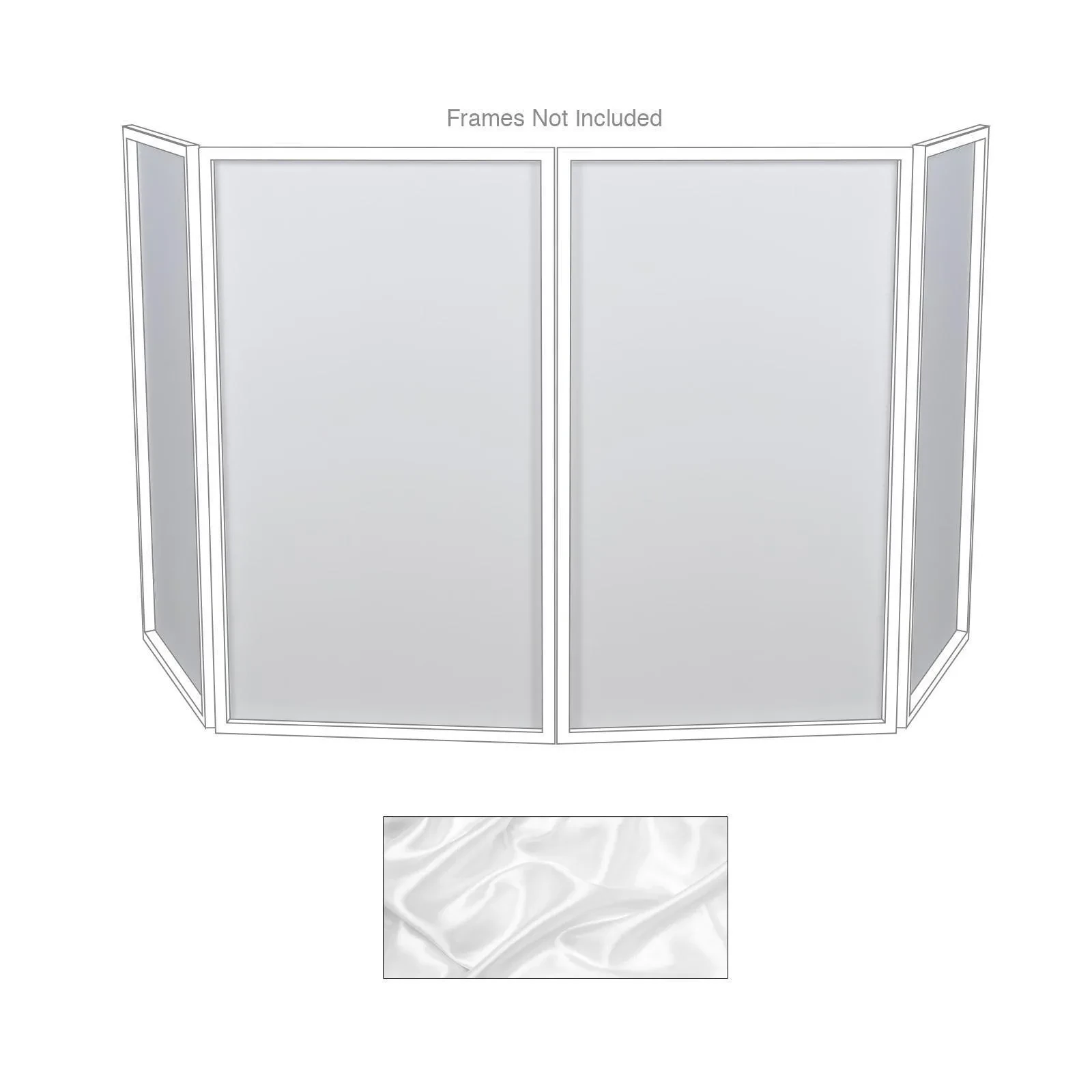 ADJ ADJ White Event Facade Replacement Scrim