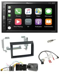 Автомагнитола Pioneer 2-DIN, DAB, Bluetooth, USB, для Citroen Jumper (с 2014), черная, с управлением с руля
