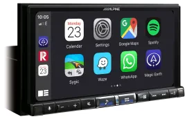 Alpine 2DIN DAB USB MP3 Bluetooth Autoradio für Nissan Micra 13-17 schwarz glänz