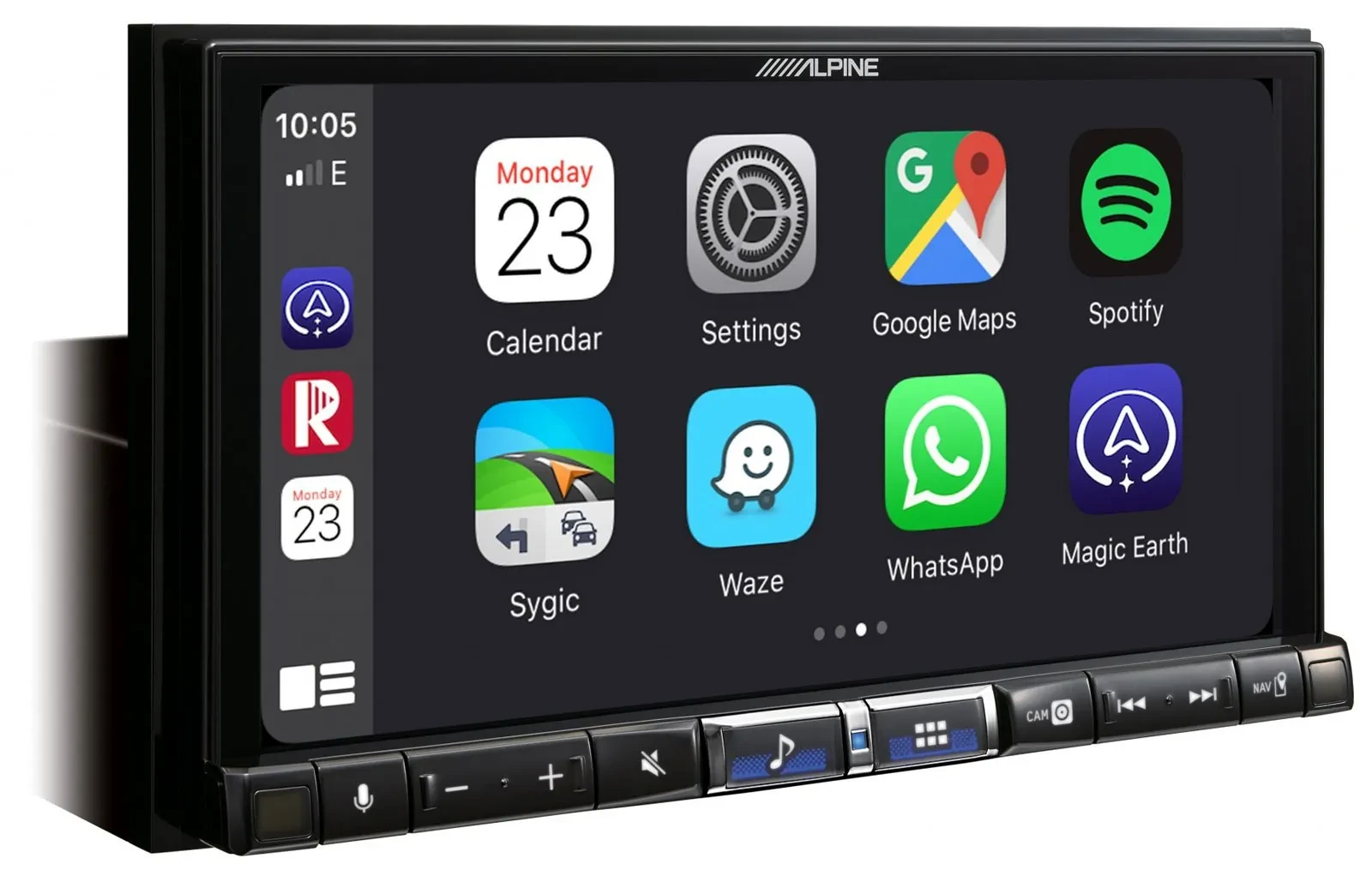 Alpine 2DIN DAB USB MP3 Bluetooth Autoradio für Nissan Micra 13-17 schwarz glänz