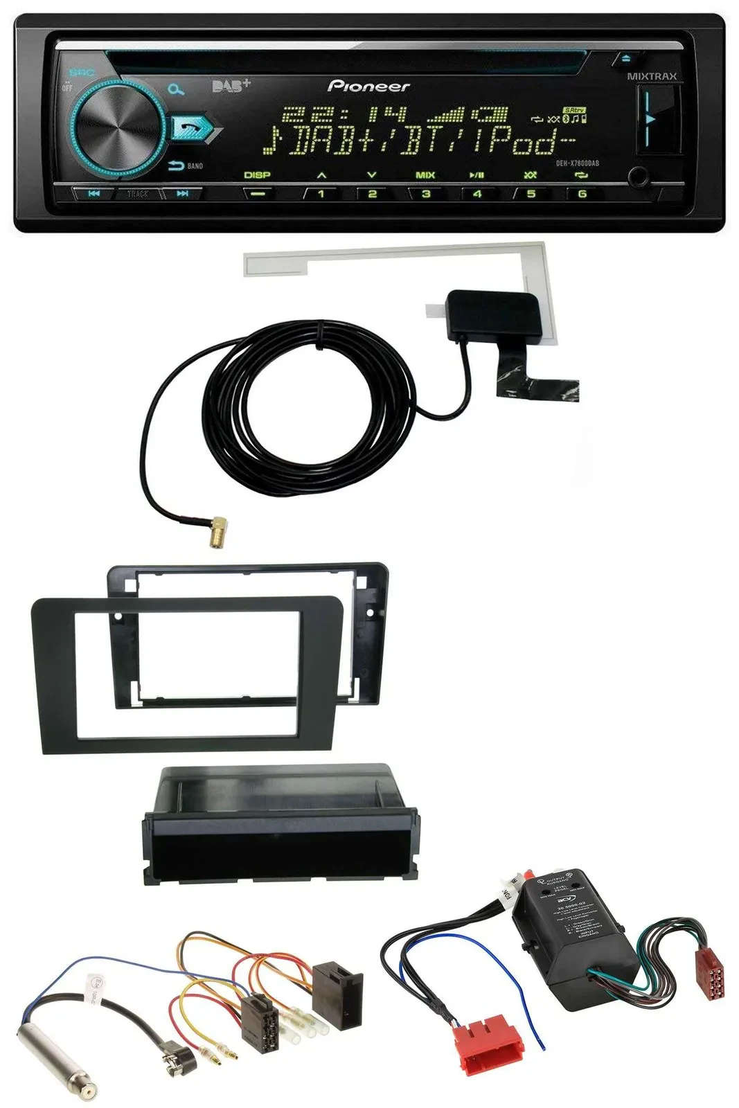 Pioneer MP3 AUX CD USB DAB Autoradio für Audi A3 8P 03-06 Symphony Bose Aktivsys