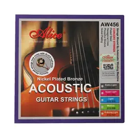 Струны для акустической гитары Alice AW456-SL Nickel Bronze 11-52