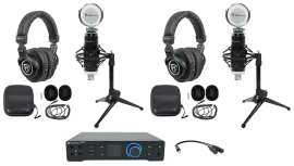 Микрофон проводной для подкастинга PreSonus Quantum HD2 BROAD 2 (набор, 2 человека)