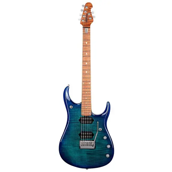 Электрогитара Ernie Ball Music Man JP15 Flamed Maple Top Electric Guitar Cerulean Paradise