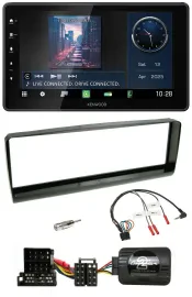 Автомагнитола для Alfa Romeo 156 Kenwood Bluetooth, USB, DAB, черная (2000–2001)