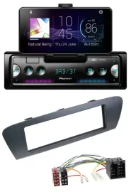 Pioneer USB MP3 Bluetooth DAB Autoradio für Renault Scenic (ab 09) - grau