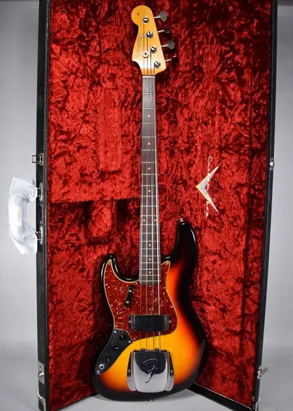Бас-гитара Fender Custom Shop '64 Jazz Bass Limited NAMM Left-handed Journeyman Relic Sunburst w/OHSC USA 2019