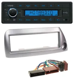 VDO AUX Bluetooth USB MP3 Autoradio für Ford Ka bis 2008 silber-metallic