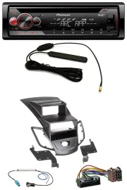 Pioneer CD USB AUX DAB MP3 Autoradio für Ford Fiesta 10-17 Display schwarz