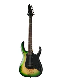 Mooer GTRS M810 Green Burst  электрогитара со встроенным процессором, HH, цвет зеленый берст