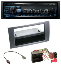 Alpine USB Bluetooth DAB MP3 Autoradio für Ford Fiesta Focus 04-08 anthrazit