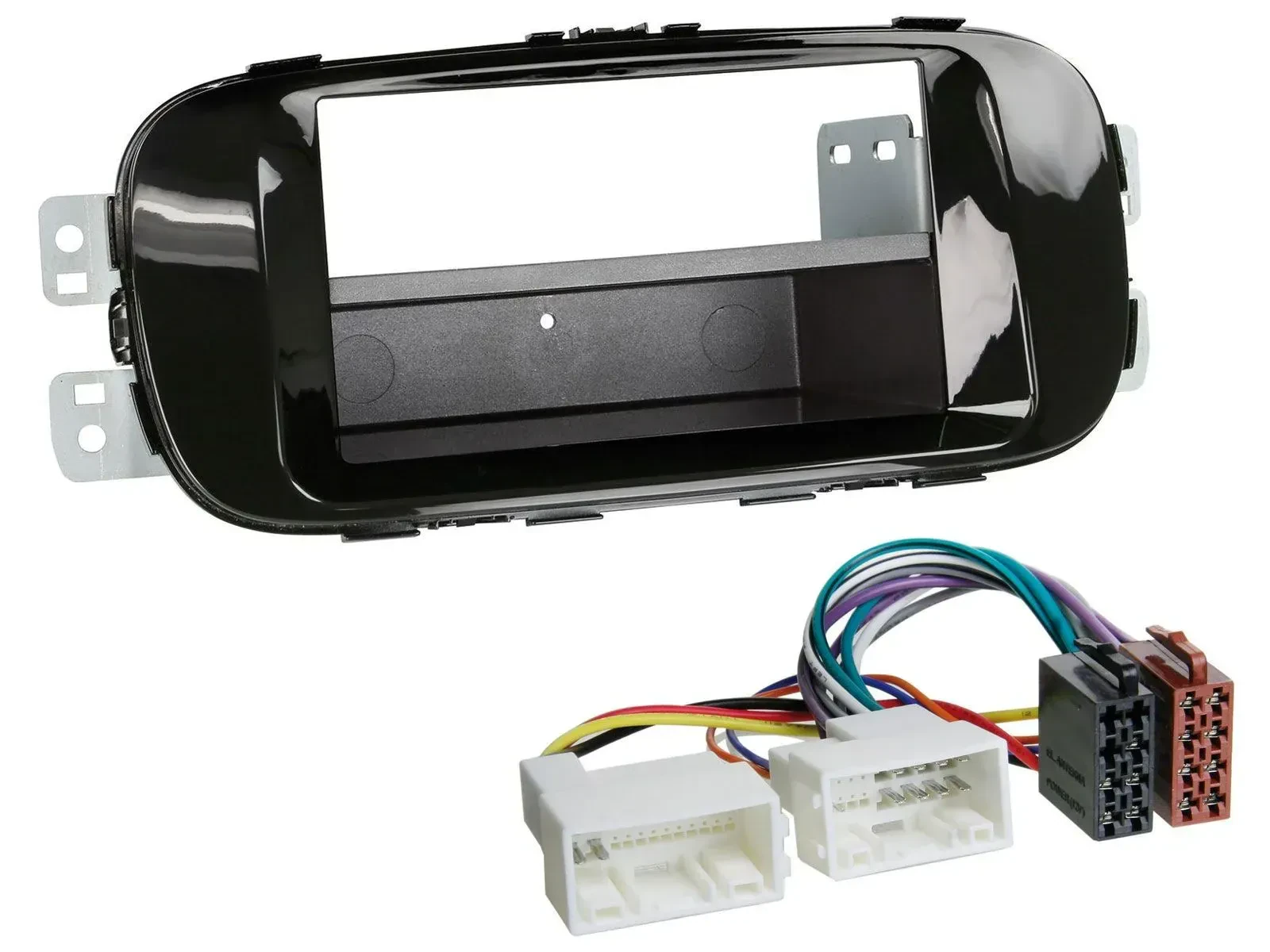 Einbauset DIN Autoradio für Kia Soul PS ab 14 piano-schwarz