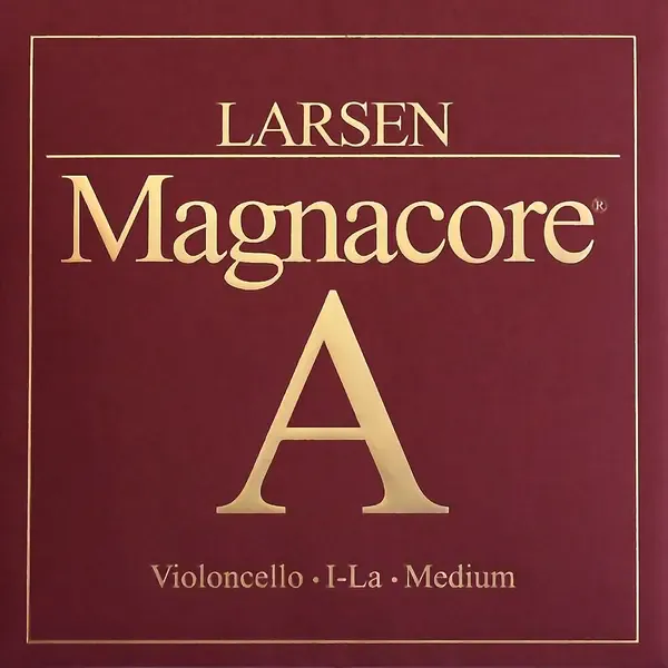 Струны для виолончели Larsen Strings Magnacore Cello A String 4/4 Size, Medium Steel, Ball End