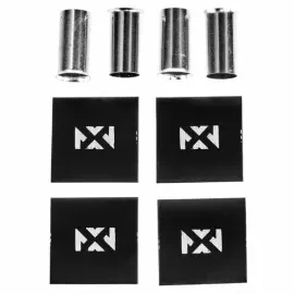4) NVX XWF44PK 4 AWG Wire End Ferrules with Heat Shrink Tubing Included