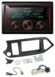Pioneer 2DIN DAB MP3 Bluetooth USB CD Autoradio für Kia Picanto ab 11 ohne Start