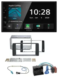 Автомагнитола для MAN TGA/TGX/TGL/TGM/TGS 2017–20 Kenwood 2DIN, Bluetooth, DAB, USB, MP3