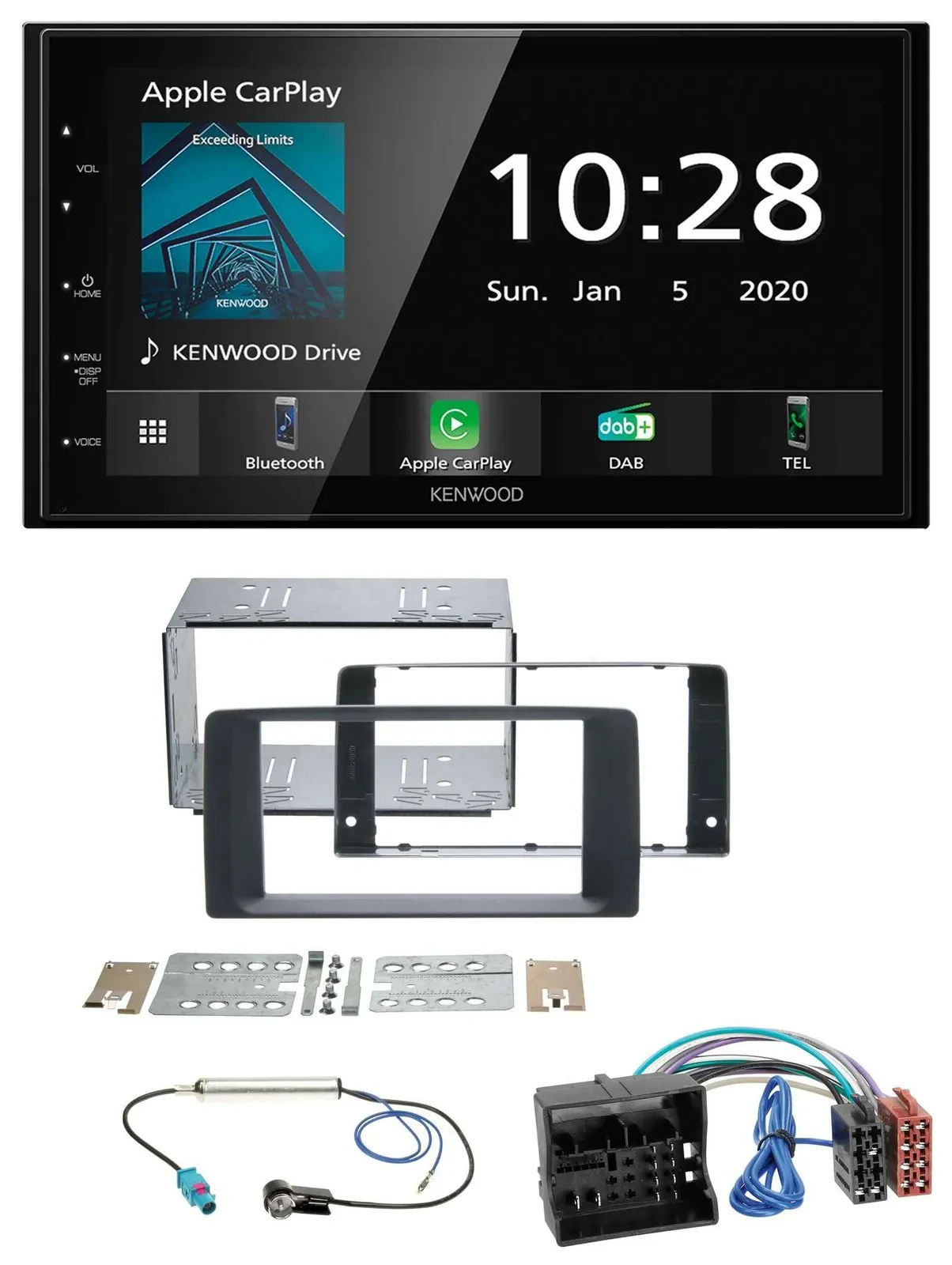 Автомагнитола для MAN TGA/TGX/TGL/TGM/TGS 2017–20 Kenwood 2DIN, Bluetooth, DAB, USB, MP3