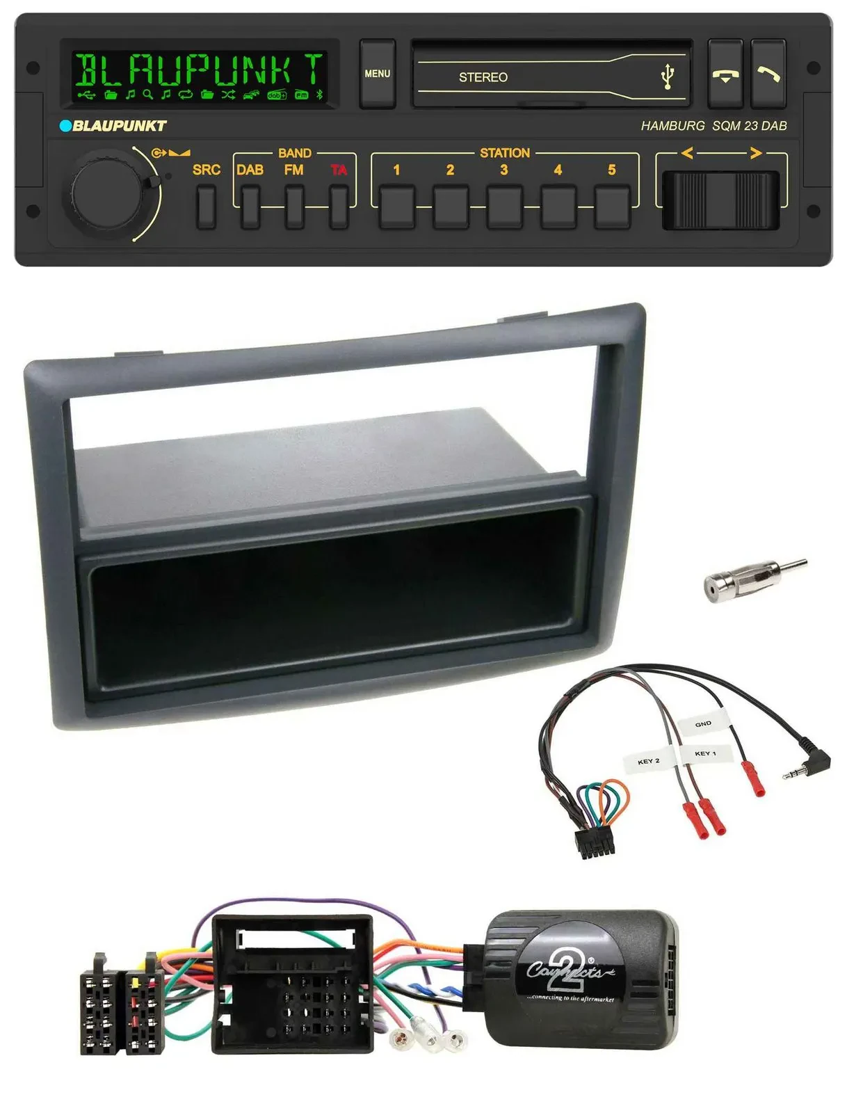 Blaupunkt USB DAB Bluetooth Lenkrad Autoradio für Renault Megane 2009-2012