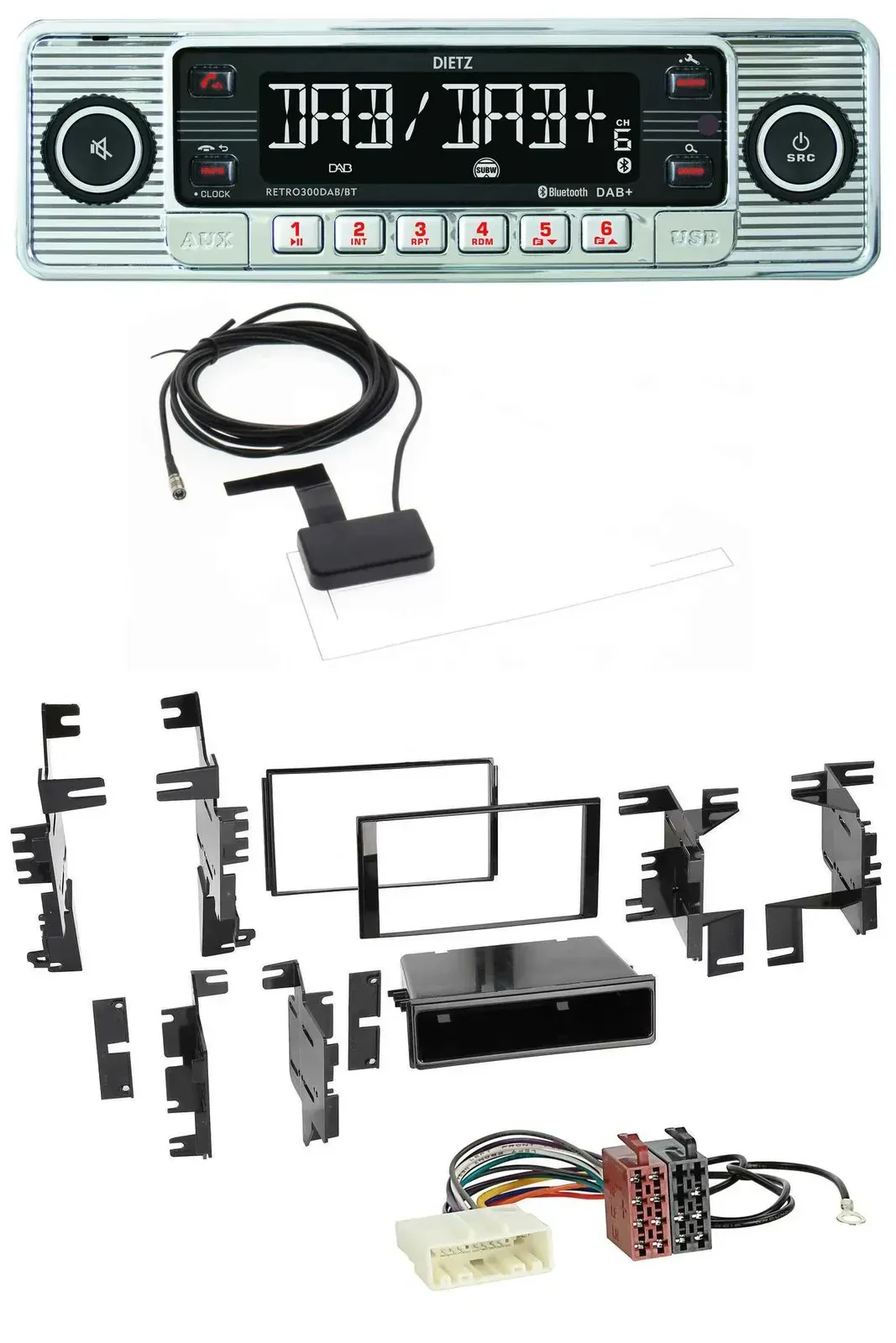 Dietz Bluetooth USB MP3 DAB Autoradio für Nissan Versa ab 07 Xterra ab 13