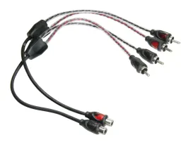 Переходник RCA ACV 30.4980-102 2x RCA (M) на RCA (F), 0.2 м