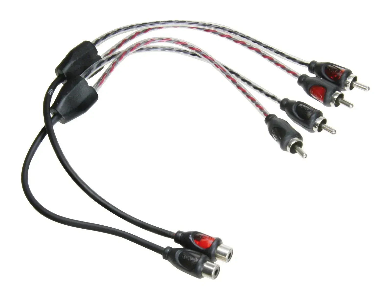 Переходник RCA ACV 30.4980-102 2x RCA (M) на RCA (F), 0.2 м