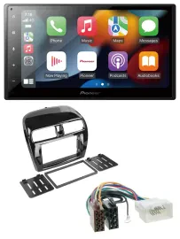 Автомагнитола для Mitsubishi Space Star/Mirage Pioneer 2-DIN DAB, Bluetooth, USB, MP3