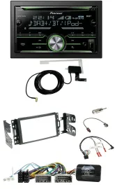 Pioneer CD USB Lenkrad Bluetooth 2DIN DAB Autoradio für Jeep Grand Cherokee 2011
