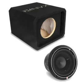 Сабвуфер пассивный для авто NVX NE81P 8" в фазоинверторном корпусе (slot), 3/4" MDF