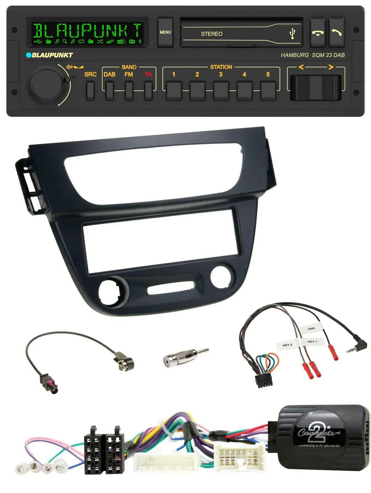 Blaupunkt USB DAB Bluetooth Lenkrad Autoradio für Renault Megane Fluence 2012-20