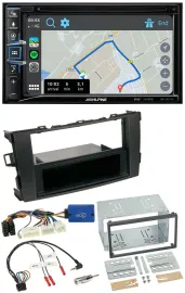 Alpine DAB TMC Bluetooth 2DIN USB Lenkrad Navigation für Toyota Auris 2011-2012