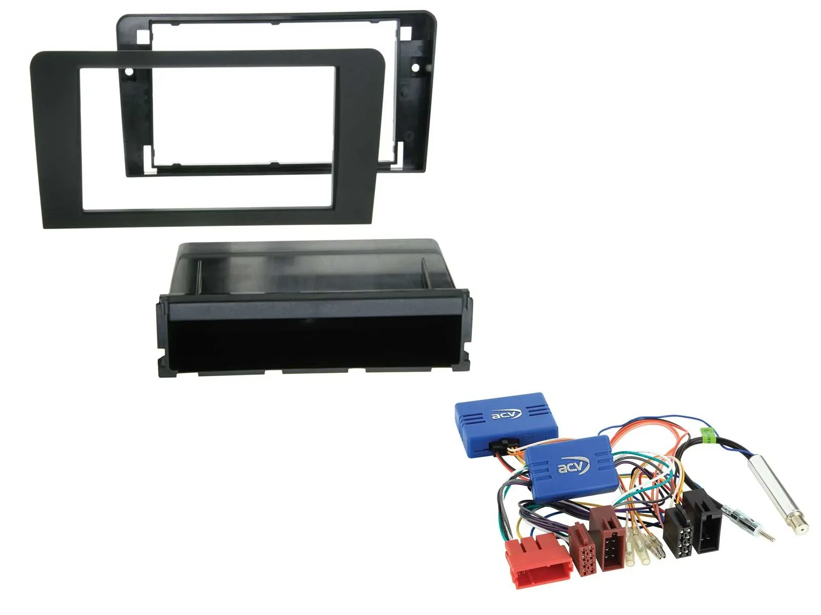 Radioeinbauset CAN-Bus DIN Autoradio für Audi A3 m. ISO 2003-2006 Aktivsystem sc