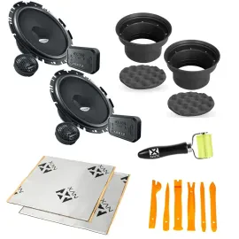 Hertz DSK170.3 160W RMS 6.75" Component Speakers + Accessories