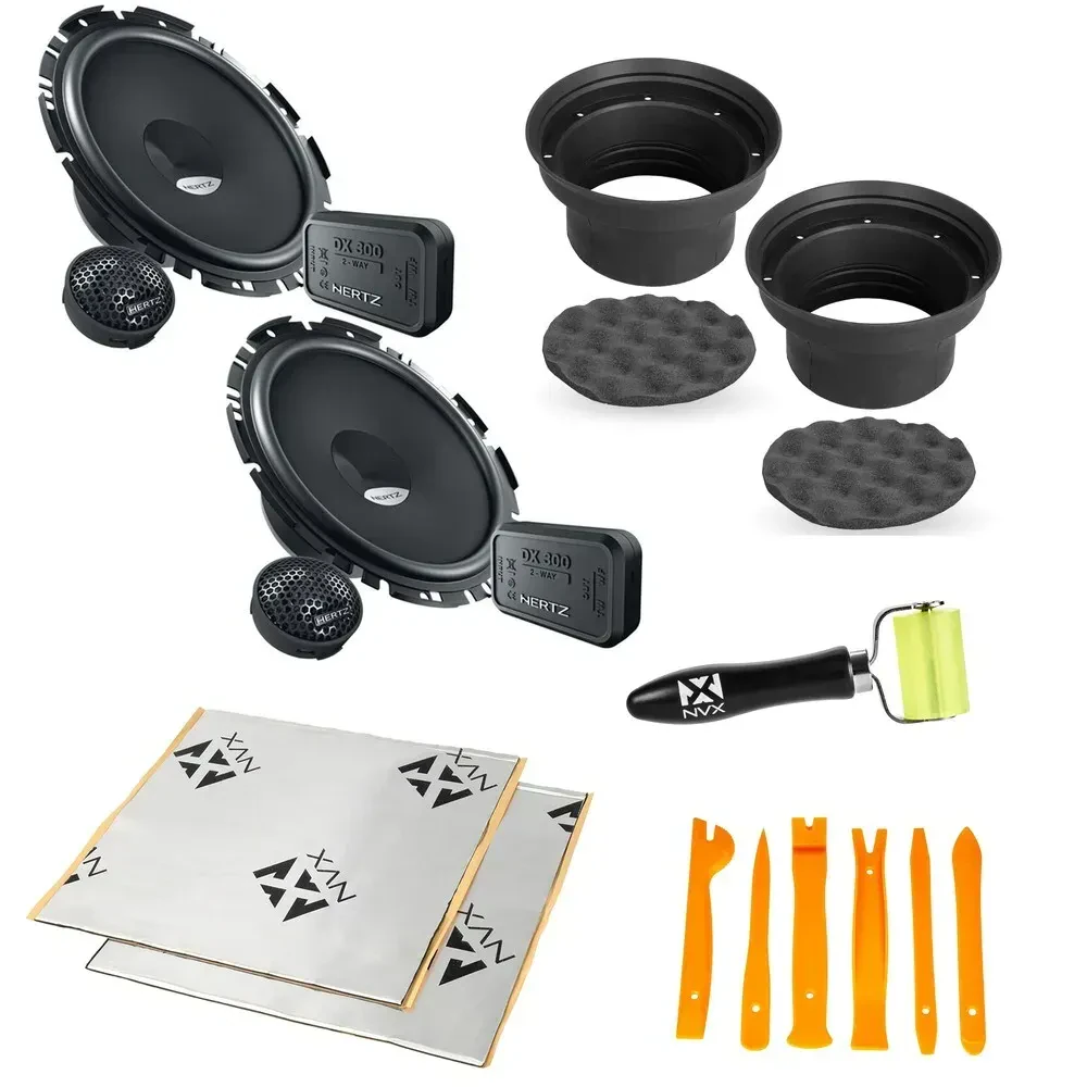 Hertz DSK170.3 160W RMS 6.75" Component Speakers + Accessories