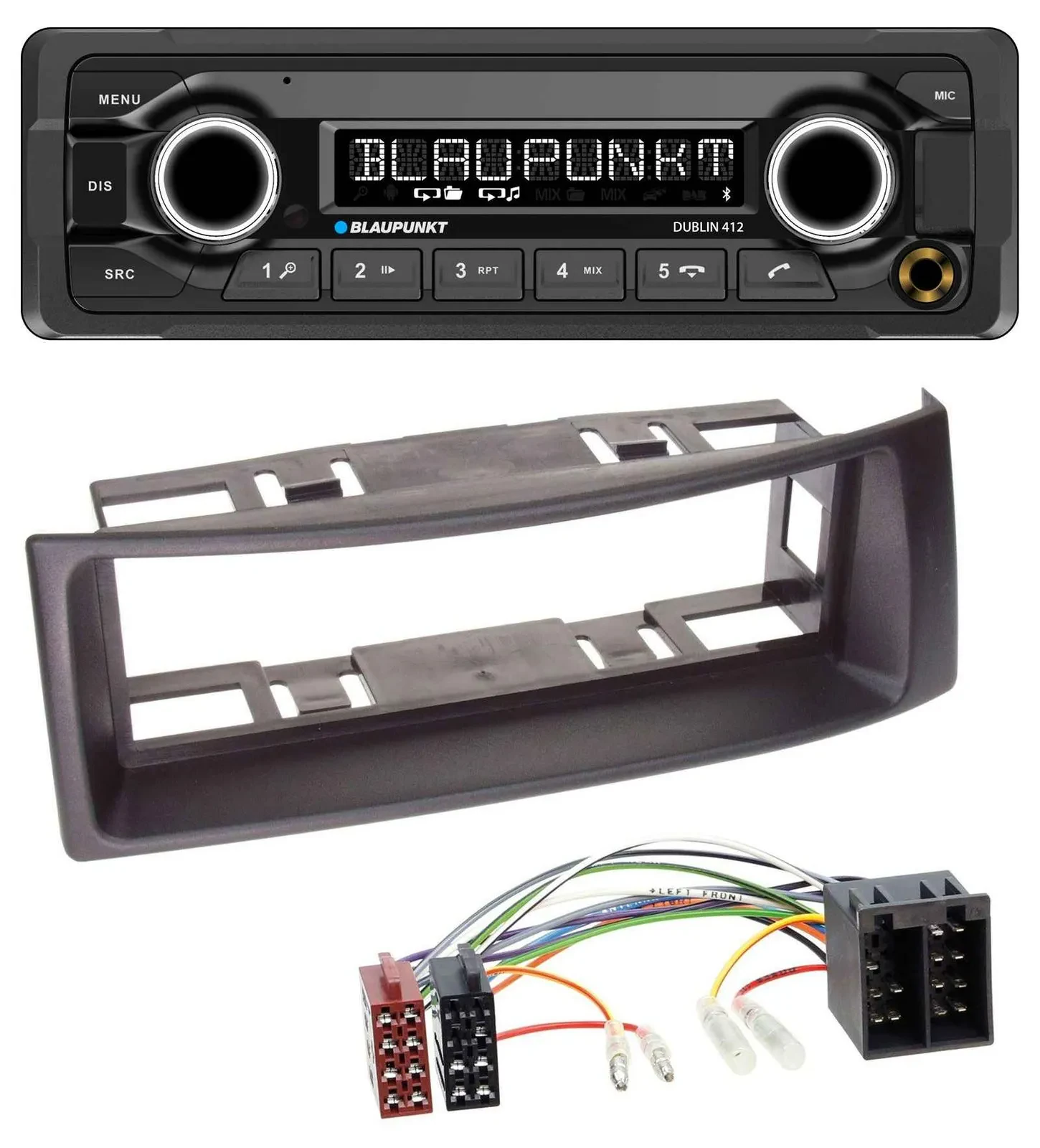 Blaupunkt MP3 Bluetooth USB AUX Autoradio für Renault Megane Scenic bis 03 schwa