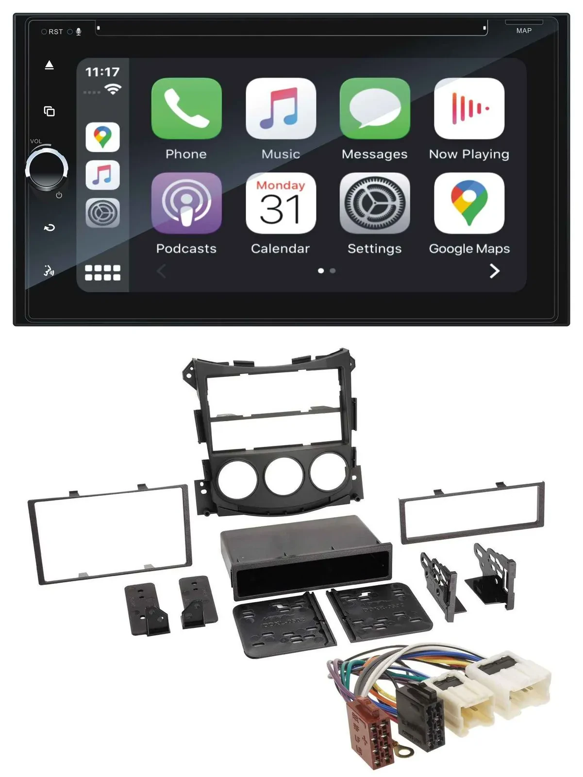 Blaupunkt 2DIN Bluetooth DAB USB DVD MP3 Autoradio für Nissan 370Z Coupe Roadste