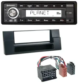 Continental USB 1DIN AUX DAB MP3 Autoradio für BMW X5 E53 5er E39 Rundpin Ablage