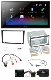 Pioneer USB Bluetooth DAB 2DIN Lenkrad Autoradio für Opel Corsa C Tigra Vectra C