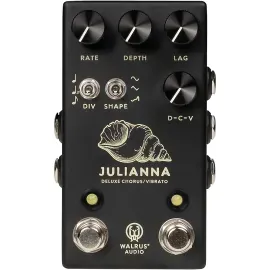 Педаль эффектов для электрогитары Walrus Audio Julianna Minimal Series, аналоговая, стерео, хорус/вибрато, черный